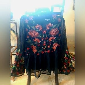 American Eagle Outfitters Women's Peplum Top Size Medium